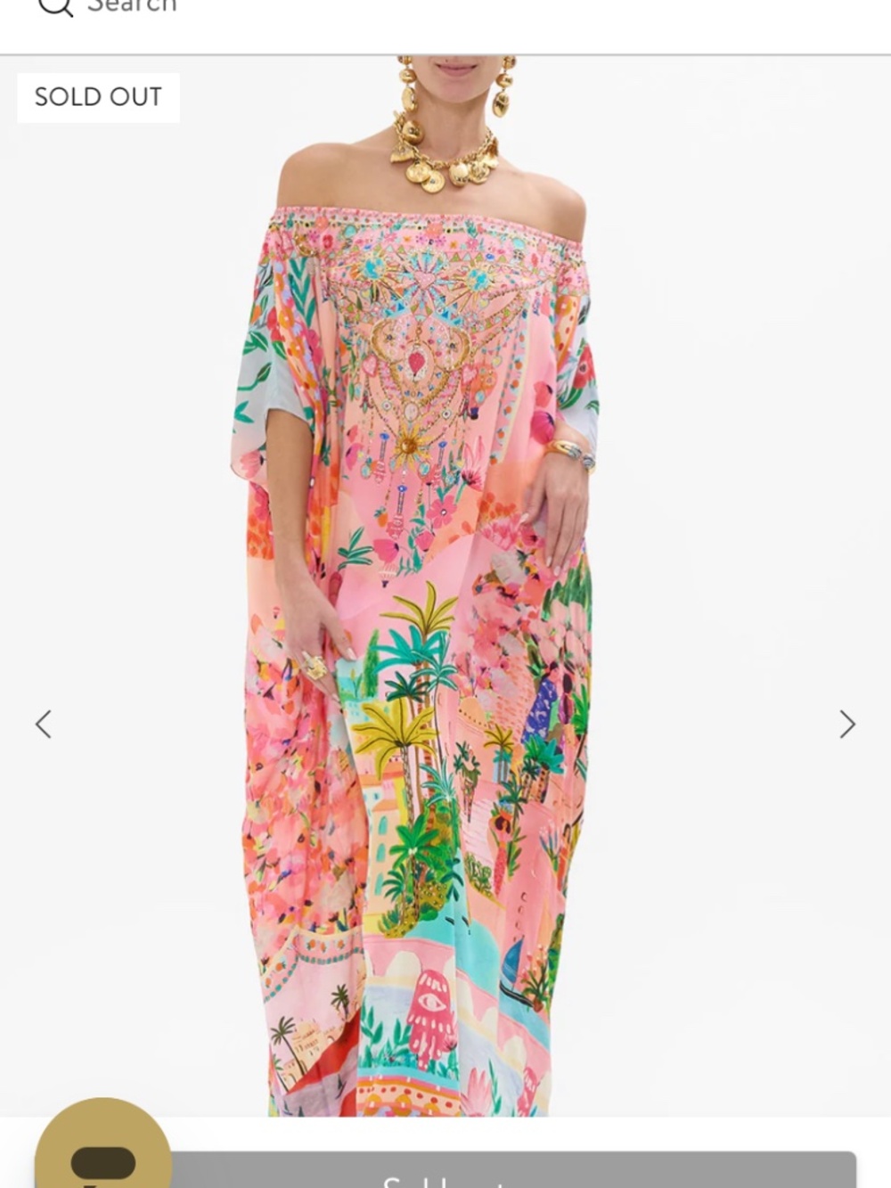 Camilla Sister Sunset Off The Shoulder Kaftan